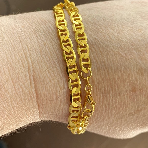 Mariner Gold Plated Chain Link Bracelet - Picture 4 of 6